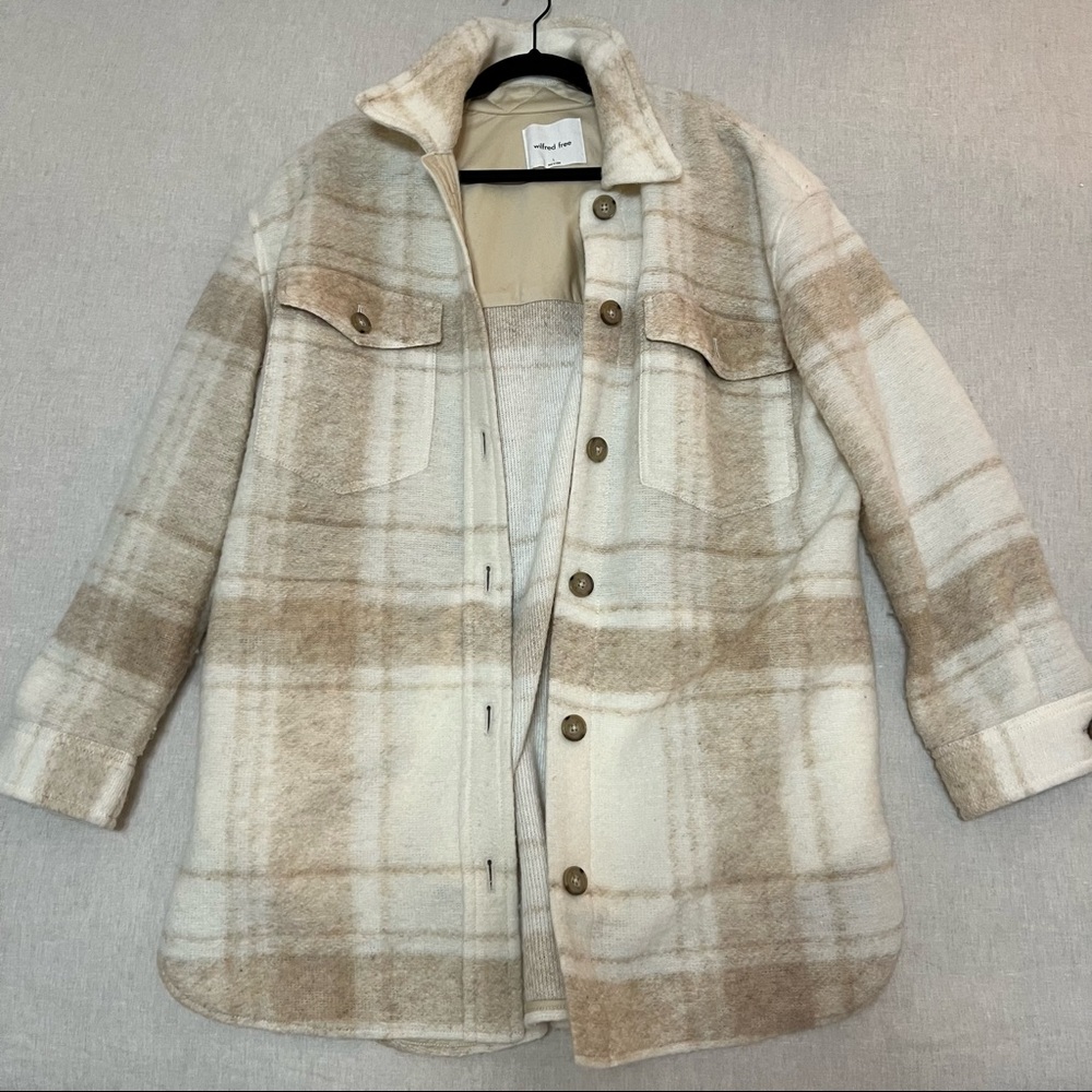 Aritzia checkered coat